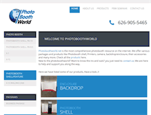 Tablet Screenshot of photoboothworld.net